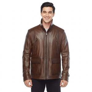 High Street Style <b>Men's</b> Sportswear Leather Jacket Quality Casual Winter Warm Jacket with Breathable Feature jacket for <b>men</b> - Product Image 1
