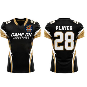 เสื้อฟุตบอลซับลิเมชั่น Game On Industries คอวี แขนสั้น ระบายเหงื่อได้ดี เหมาะกับทุกฤดูกาล ผลิตจากโพลีเอสเตอร์ 100% - Product Image 1