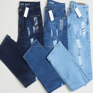 กางเกงยีนส์เดนิมผู้ชายผ้าฝ้ายผสมคุณภาพสูงสไตล์วินเทจ Y2K ขายส่ง กางเกงยีนส์เดนิมทรงสกินนี่สำหรับผู้หญิงและเด็กผู้หญิง แบรนด์ดัง สินค้าสต็อกเกิน - Product Image 5