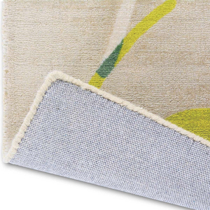 Tapis de luxe moderne à motifs botaniques, tissé à la main en laine, inspiré de la nature, pour la décoration du salon et de la chambre. - Product Image 6