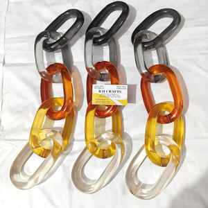 Chaînes en résine personnalisables, très grandes et aux couleurs claires, maillons en résine multicolores de grande taille disponibles. - Product Image 6