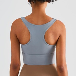 เสื้อชั้นในกีฬาผู้หญิงแบบเซ็กซี่ เสื้อครอปท็อป ชุดโยคะ เสื้อผ้าออกกำลังกายรัดรูป ยืดหยุ่น สำหรับยิมและโยคะ - Product Image 2