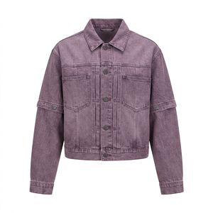 Wholesale Mens Denim Trucker <b>Jacket</b> Manufacturer Custom <b>Patches</b> for Streetwear Brands Private Label Bulk - Product Image 1
