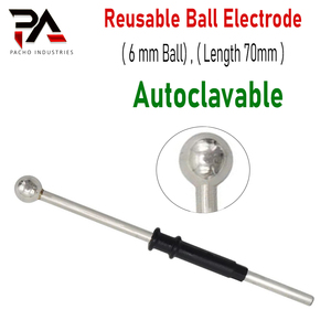Electrodo Esférico Reutilizable de Acero Inoxidable, Punta de 6 mm, Longitud de 70 mm, Monopolar, para Electrocauterización, Punta de Lápiz Esférico para Diatermia - Product Image 1