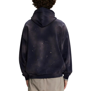 Sudadera con Capucha Oversize para Hombre, Tie-Dye, Felpa Francesa 100% Algodón, con Bolsillo Canguro, Corte Regular, Estilo Urbano, para Otoño e Invierno - Product Image 2