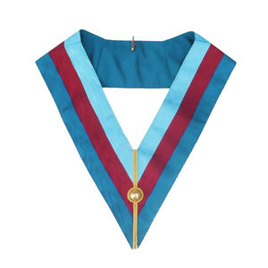 Collar Ceremonial de Maestro Masón del Rito Escocés, Collar Provincial de Antigua Provincia, Collar Personalizado, En Stock - Product Image 2