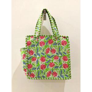 Sac mini matelassé en coton fait main pour femme, sac fourre-tout bohème, petit sac à main indien, sac de shopping, sac de transport quotidien - Product Image 3
