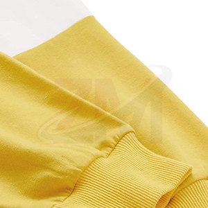 เสื้อฮู้ดผู้หญิงแบบ Color Block OEM เสื้อฮู้ดสีพื้นสำหรับฤดูหนาว แขนยาว ผ้าฝ้าย 100% สกรีนโลโก้ตามสั่ง - Product Image 4