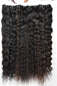Extensions de cheveux humains ondulés de qualité supérieure 100 % naturels, alignés aux cuticules, couleur naturelle, pour femmes noires, vente en gros - Product Image 5