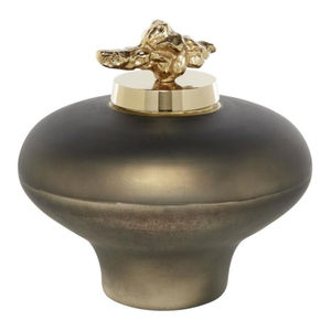 Nouvelle conception de pot décoratif en métal avec couvercle artistique, décoration de table moderne, récipient de rangement, pot à gingembre pour la décoration de cuisines, utilisation sur console. - Product Image 1