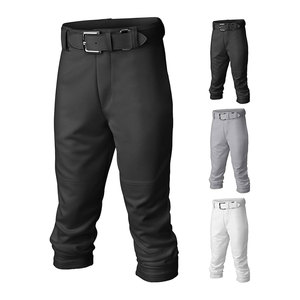 Boy's PRO+ Baseball Pants Youth Sizes Full Length Elastic Bottom <b>Athletic</b> Performance Baseball Uniform Pants Multiple Colors - Product Image 6