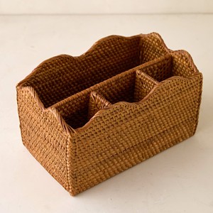 Fournisseur de porte-couverts en rotin de haute qualité, panier tissé à la main avec compartiments pour ranger les couverts - Product Image 5