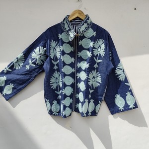 Chaqueta Suzani de Algodón Bordada a Mano de Lujo, Transpirable, con Patrones Tradicionales, Prenda Exterior Boho a la Moda, Venta al Por Mayor - Product Image 1