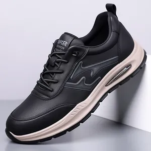 Outdoor Mens Casual Leather Shoes Comfortable Lace-Up Sneakers Soft Walking Outdoor Footwear Non-Slip Male Sports Shoes <b>Trainers</b> - Product Image 6