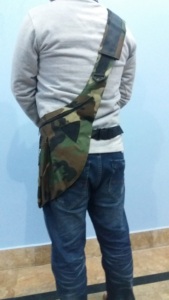 Bolsa de caza para cetrería, bandolera con estampado de camuflaje y correa ajustable para el hombro, hecha de Cordura lavable. - Product Image 3