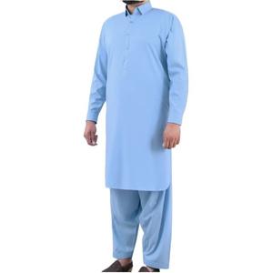 Robe pakistanaise Shalwar Kameez en gros, fabriquée en usine, 100% coton, tenue culturelle pakistanaise musulmane pour homme, ensemble de 2 pièces - Product Image 5