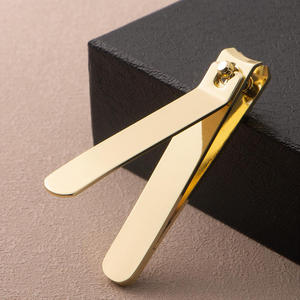 Real Gold Plated Stainless Steel Nail Clippers Luxury Fashion Gift for Personal Care Finger ANAAIF - Product Image 1