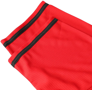 Camiseta de Softbol Roja con Cuello en V, Manga Corta, Cierre de Botones, 100% Poliéster, Absorbe la Humedad, Unisex, Corte Regular, Color Sólido, Personalizable - Product Image 5