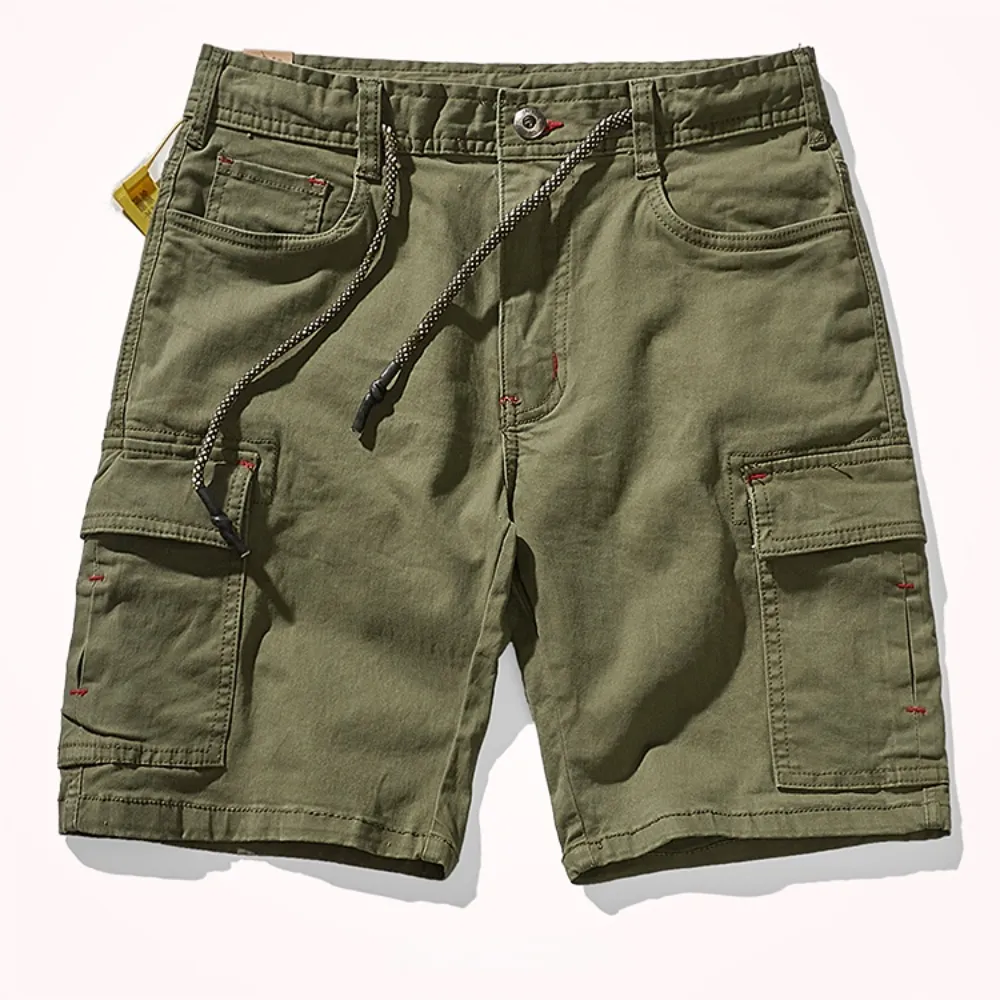 2023 custom cheap Summer Pants Elastic Waist camo With Drawstring Pockets Plus Size Fifth Shorts Men'S Bermuda Shorts