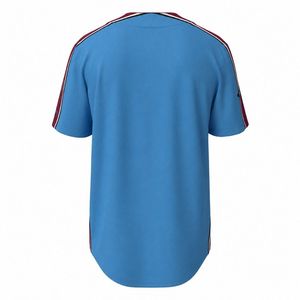 เสื้อเบสบอลชายคุณภาพสูง ติดกระดุมเต็มตัว น้ำหนักเบา ระบายอากาศได้ดี เหมาะสำหรับการฝึกซ้อม การแข่งขัน และสามารถสั่งทำได้ - Product Image 2