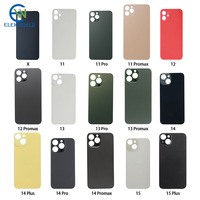Cubierta Trasera con Orificio Grande para iPhone, Repuesto de Cristal Trasero para 8G, 8 Plus, XS Max, XR, 11, 12 Pro, 13 Pro Max, 14 Pro Max con Adhesivo
