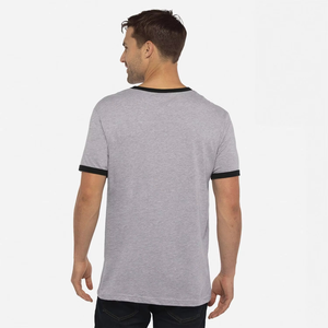 Wholesale Men's Best Knitted T-Shirt 100% Cotton Custom <b>Logo</b> High Quality Ribbed O-Neck Regular Fit Short Sleeve Quick Dry - Product Image 6
