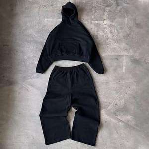 Chándal Azul Sólido con Capucha para Hombre, Corte Regular, Casual, con Bolsillos Laterales, Poliéster/Algodón, Transpirable y Ligero para Invierno - Product Image 4