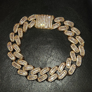 Moissanite Bezel <b>Set</b> RB Gems Custom 925 Silver Romantic Baguette Yellow Hiphop Baguette Cut Bracelets, <b>Bangles</b> IN;7903232 NEMI01 - Product Image 4