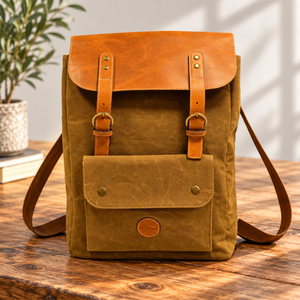 Sac fourre-tout en toile de coton de qualité supérieure avec panneaux de couleur contrastée, surpiqûres décoratives et poignées renforcées – Réutilisable pour les courses - Product Image 4