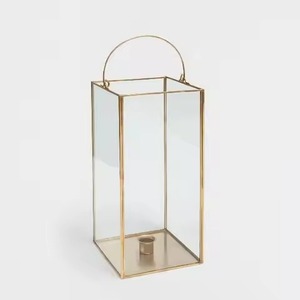 Lanterne en métal de qualité supérieure, porte-bougie décoratif pour mariage, jardin, terrasse, restaurant, hôtel, centre de table - Product Image 1