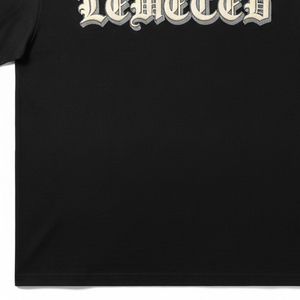 T-shirt uni à impression en relief, graphiques texturés 3D personnalisés, tee-shirt oversize pour homme, vêtements streetwear haut de gamme 100% coton, achat en gros - Product Image 4