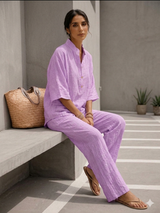 Conjunto coordinado lila para mujer - Product Image 2