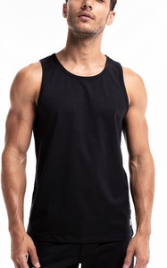Camiseta sin mangas básica para hombre, cuello redondo, 100% algodón, chaleco muscular, camiseta deportiva para gimnasio, transpirable, ecológica, antipilling - Product Image 6