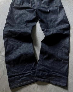 Vaqueros holgados de mezclilla estilo High Street, personalizados con bordados vintage, pantalones de moda urbana para hombre, vaqueros holgados de mezclilla estilo Lazy. - Product Image 4