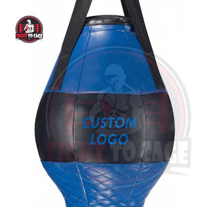 กระสอบทรายชกมวยหนัง PU สีน้ำเงินดำ แบบ Uppercut บรรจุ EPE อย่างดี ทนทาน ซับแรงกระแทก ป้องกันการฉีกขาด  รับผลิตแบบ OEM/ODM - Product Image 6