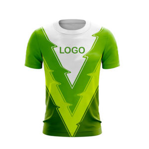 Camiseta Deportiva Personalizada SFIVE con Sublimación, Unisex para Adultos, Amarillo y Negro, Cuello Redondo, Transpirable - Product Image 2