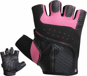 High Quality Half-Finger Leather Gym <b>Gloves</b> Lightweight Comfortable Non-Slip Non-Wrist Wrap for Weightlifting Cycling - Product Image 3