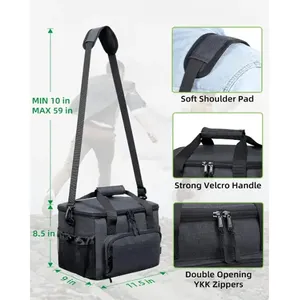 Wilson Polyester Tote Custom Cooler Bags Food Lunch Bag Box Soft Wine Fishing Wholesale Insulated Cooler Bags for Men Women - Product Image 2