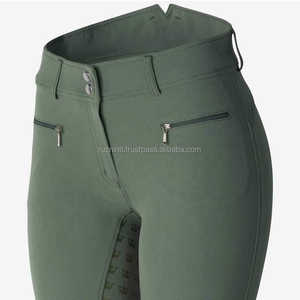 Culottes d'équitation taille haute pour femme, vêtements d'équitation pour sports de plein air, culottes d'équitation en tissu tricoté très tendance - Product Image 4