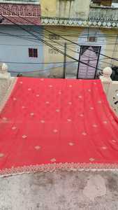 Dupatta lourde pour femmes, tissu en filet scintillant avec travail Zari, dupatta légère pour mariage pakistanais, réceptions et occasions festives - Product Image 2