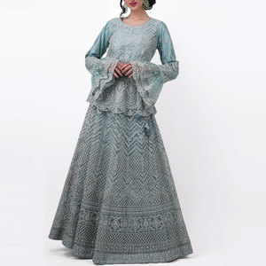 Robe de soirée dos nu pour femme, robe longue élégante pour célébration, robe de soirée enveloppante à manches longues, robe midi - Product Image 5