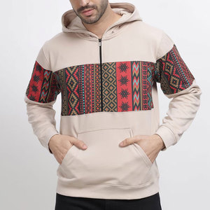 Sudadera con Capucha para Hombre, 100% Algodón, Corte Regular, Tejida, Informal, para Invierno, con Bolsillos Delanteros, Diseño con Letras, Ecológica, Resistente al Viento - Product Image 1
