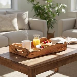 Best Selling Wooden Serving <b>Tray</b> For Daily Use Food Beverage <b>Tea</b> Coffee And Snack Serving <b>Tray</b> For Home Available For Sale - Product Image 2