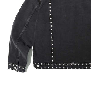 Custom Made Men's Long Stretch Denim <b>Jacket</b> Men Jean <b>Jacket</b> Cotton Winter Plain <b>Rhinestone</b> Denim <b>Jacket</b> for Men Plus Size - Product Image 4