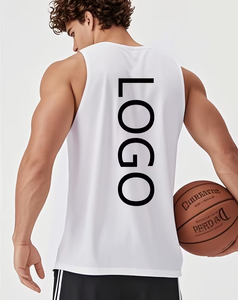 Customized Brand Men's Yellow Sleeveless Tank Top O-Neck Solid Color Casual Comfortable Breathable Quick Dry Knitted - Product Image 2
