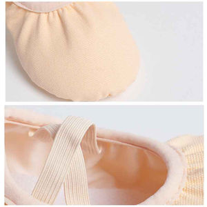 Zapatos de Ballet Personalizados para Mujer, Ligeros, con Suela de Lona y Cuero, Calzado de Danza, Fabricante OEM, Precio al por Mayor - Product Image 3