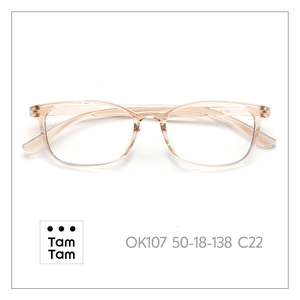 ทามทาม OK107 แว่นสายตาทรงสี่เหลี่ยมเต็มกรอบ 50-18-138 กรอบแว่นป้องกันรังสียูวีสำหรับผู้ใหญ่แบบยูนิเซ็กส์ - Product Image 5