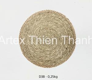 Eco Friendly Seagrass Table Mat Handmade Dining Placemat Handwoven Seagrass Placemat Sustainable Dining Table Decor OEM ODM - Product Image 4