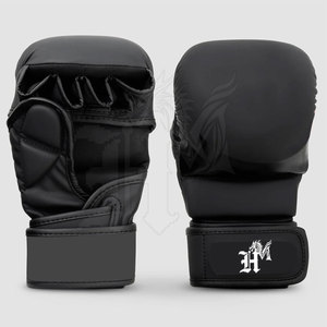 ถุงมือ MMA คุณภาพสูง MOQ ต่ำ พร้อมที่จับมือ หนังเทียม ระบายความชื้นได้ดี-ถุงมือชกมวยสำหรับผู้ใหญ่แบบยูนิเซ็กซ์ บริการ OEM แบบกำหนดเองได้ - Product Image 3