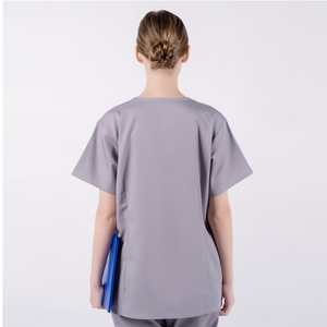 Anti-Wrinkle Medical <b>Scrub</b> <b>Set</b> for Women Nurse Polyester/Cotton Twill Fabric with Needle Detection and Sweat Adsorption - Product Image 2